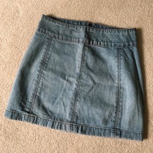 FREE PEOPLE jean skirt